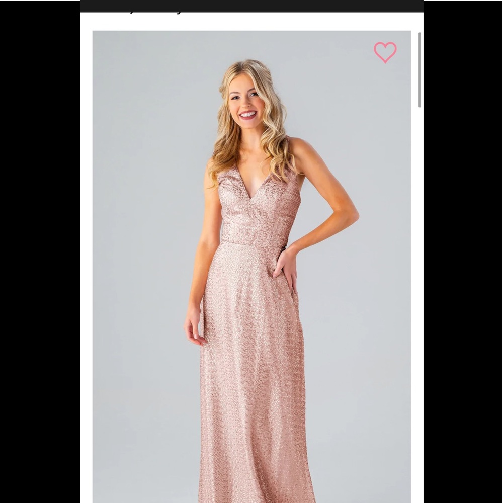 Kennedy Blue Destiny Dress - Rose Gold size 12